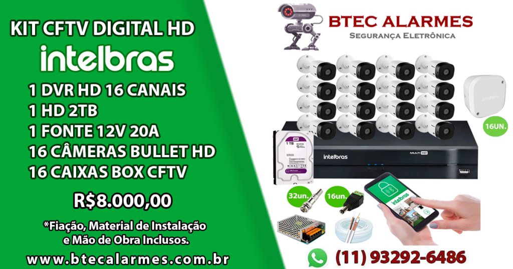 Kit Câmera de Segurança Intelbras 16 canais com dvr e cabo coaxial e fios de instalação com mão de obra com Acesso remoto Via aplicativo, câmeras, DVR, INTELBRAS, JFL, SÃO PAULO, ZONA LESTE, PENHA, CARRÃO, CANGAIBA, Tatuapé Penha Vila Matilde Carrão Cangaiba Ermelino Matarazzo São Miguel Aricanduva Belém Artur Alvim Moóca Ponte Rasa Vila Formosa Cidade Líder Itaquera Jardim Helena Vila Jacuí Assistência Técnica Especializada Informática Zona Leste SP Tatuapé Penha Vila Matilde Carrão Cangaiba Ermelino Matarazzo São Miguel Aricanduva Belem Artur Alvim Moóca Ponte rasa Vila Formoza Cidade Líder Itaquera Jardim Helena Vila Jacui São Rafael Jaçana Santana tremembé Tucuruvi Vila Guilherme Vila Maria Vila Medeiros Bela Vista Bom retiro Brás Cambuci Consolação Liberdade Pari Republica Santa Cecilia Sé Guarulhos PonteGrande Picanço Maia Bom Clima Bela Vista CECAP Centro Pari Vila Augusta Vila Barros Vila Galvão Vila Fatima Cocaia