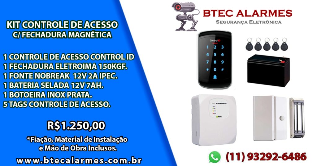 kit controle de acesso interfone ipec, eletro imã, interfone, interfone coletivo, porteiro eletrônico, agl, líder, hdl, controle de acesso, tag, fechadura magnética, fechadura, casa,